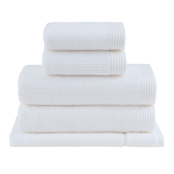 Ribbed Bath Towel – Dual-Texture Construction, Ultra-Soft & Highly Absorbent by Veluda