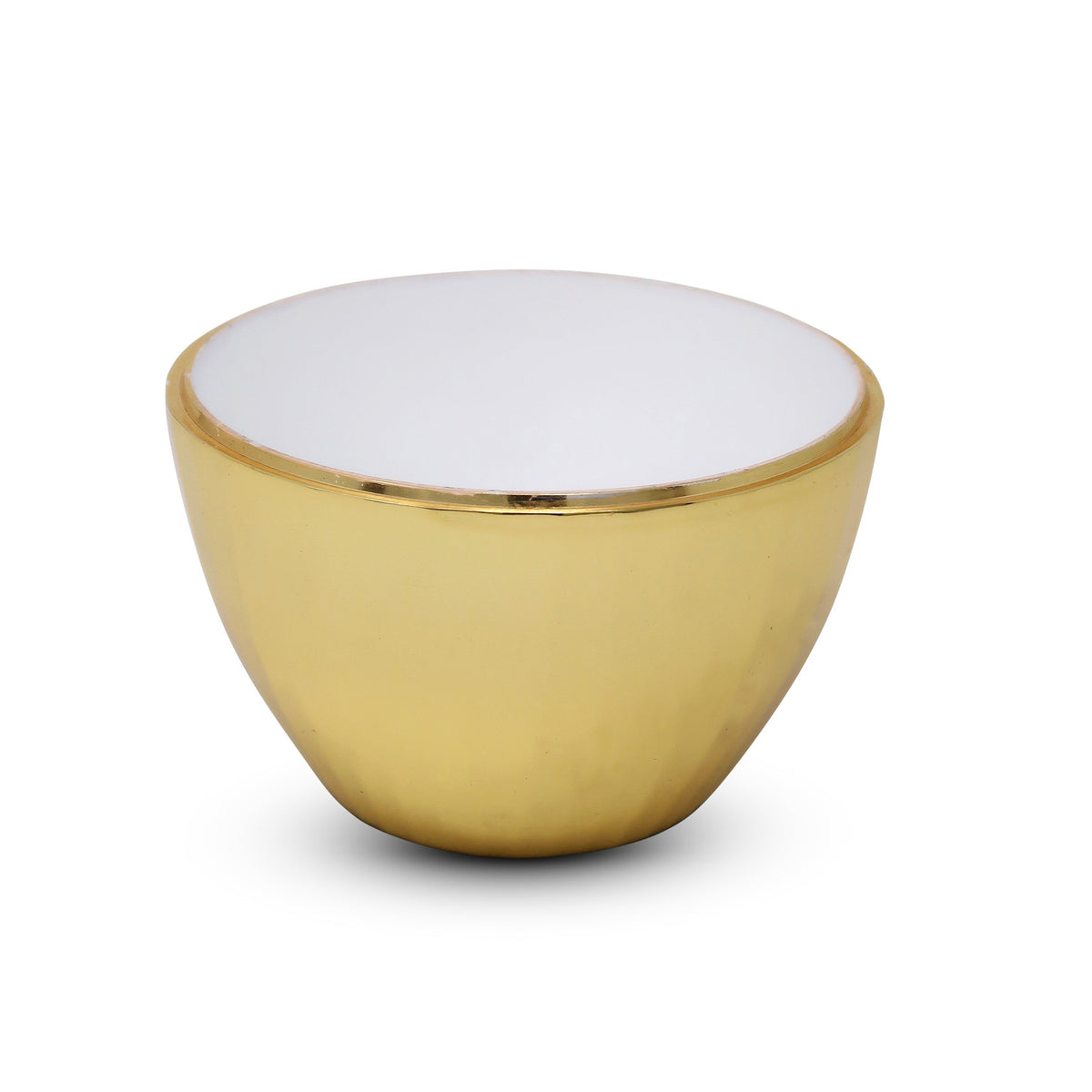 Gold Textured Apple Dish with Spoon