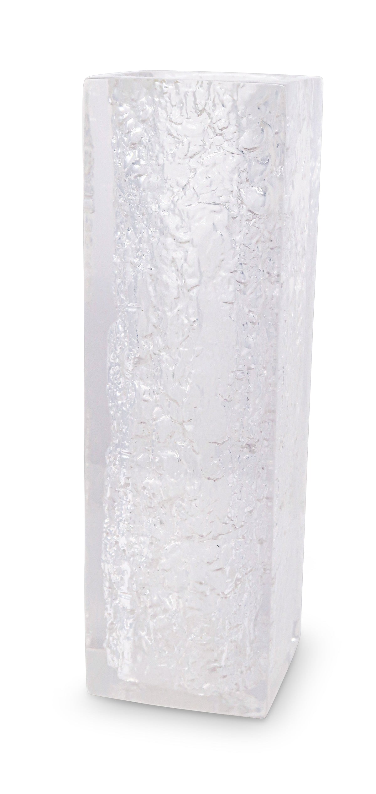 Acrylic Vase with Textured Design