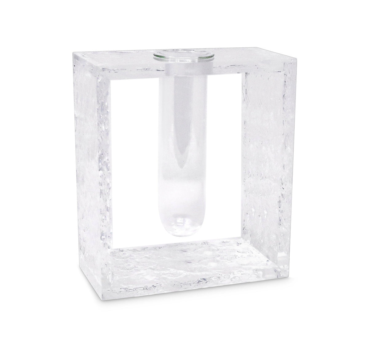 Acrylic Vase with Tube Inlay