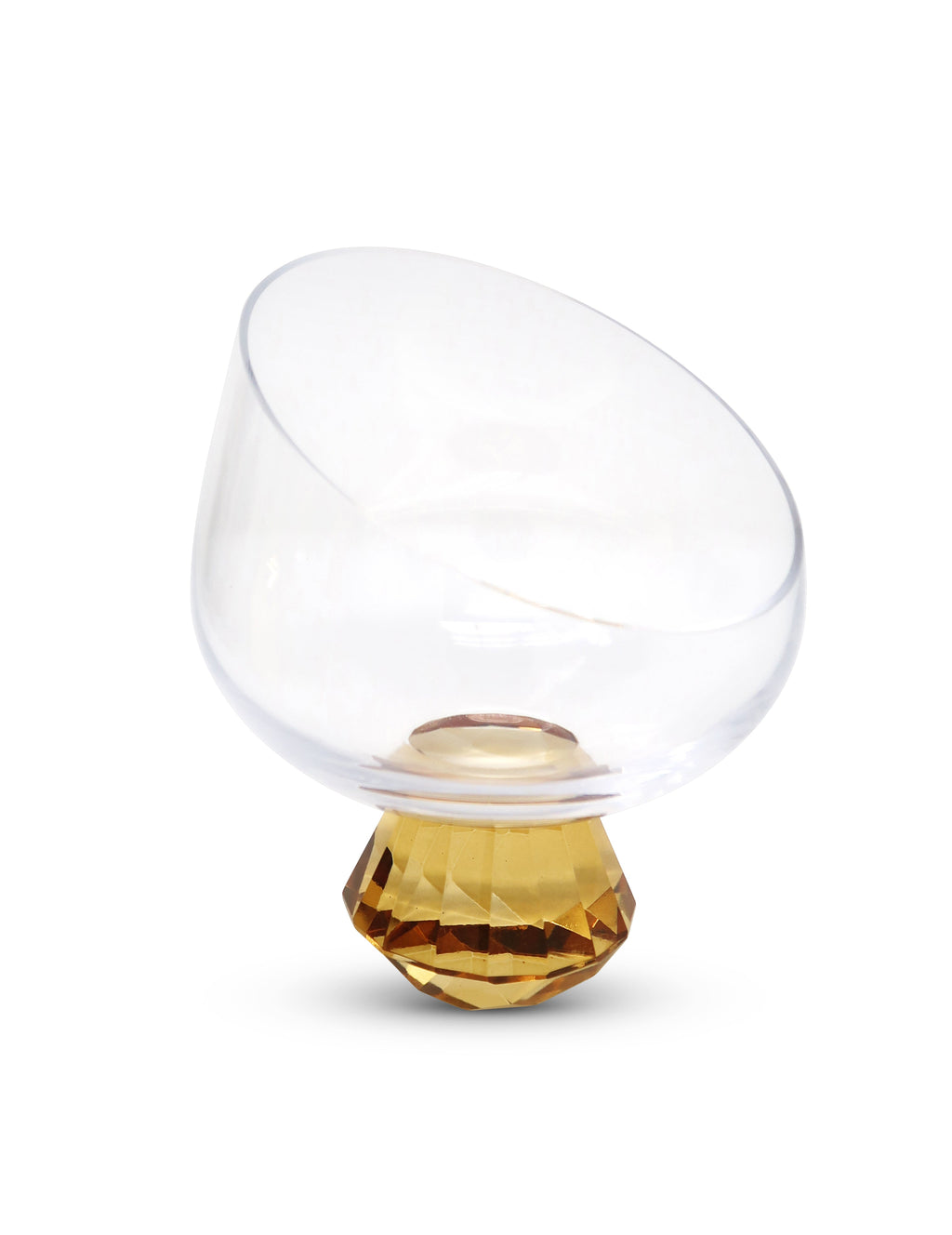 Angular Bowl with Blue Diamond Stem, 15 oz.