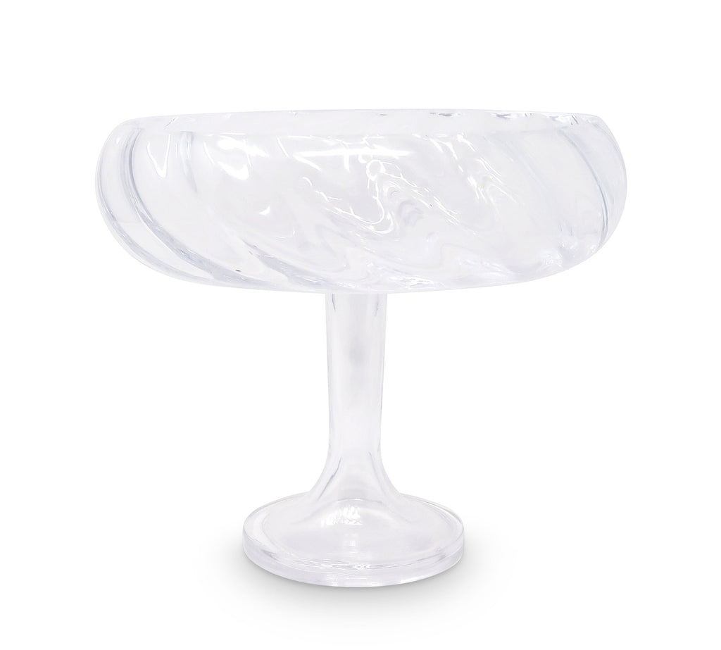 Liscio Ottico - Round Stemmed Salad Bowl