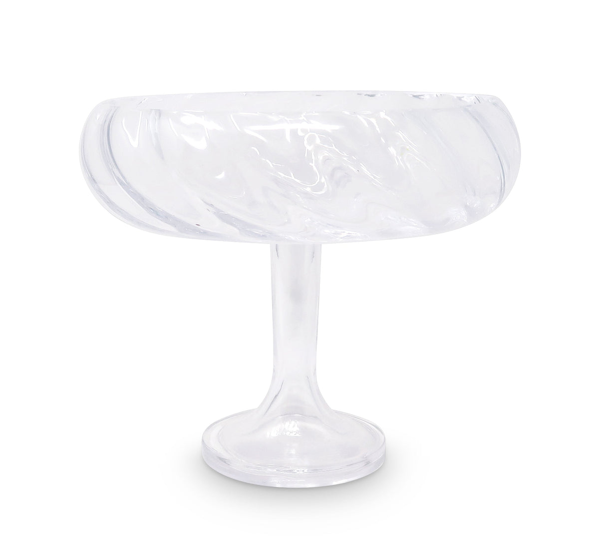 Liscio Ottico - Round Stemmed Salad Bowl