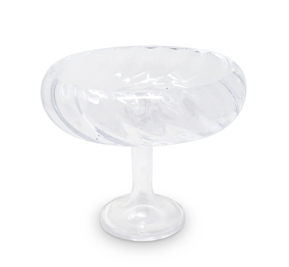 Liscio Ottico - Round Stemmed Salad Bowl
