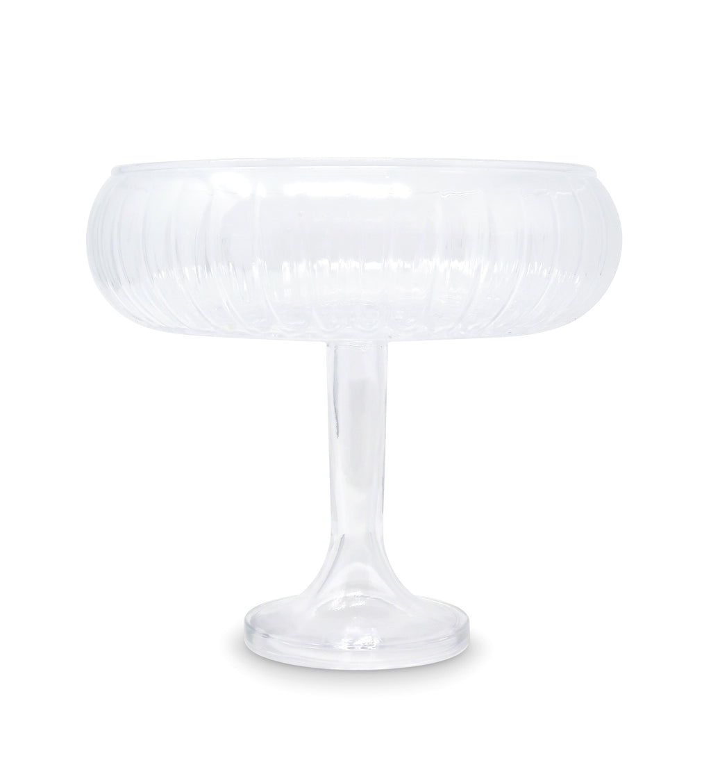 Liscio Ottico - Round Stemmed Salad Bowl