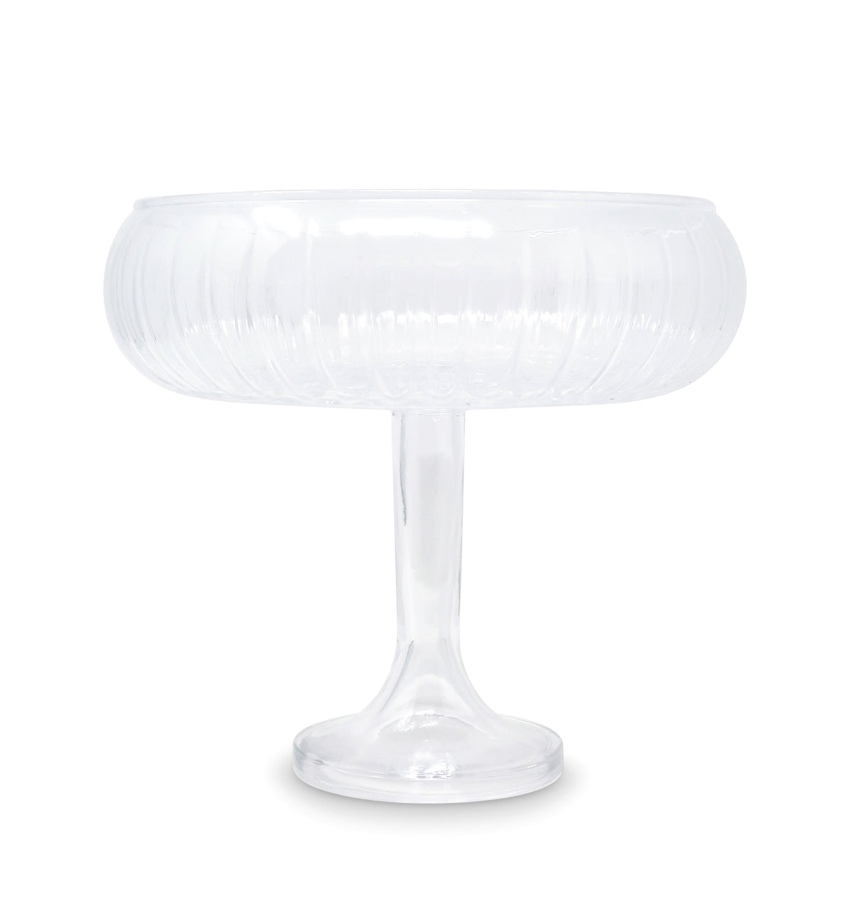 Liscio Ottico - Round Stemmed Salad Bowl