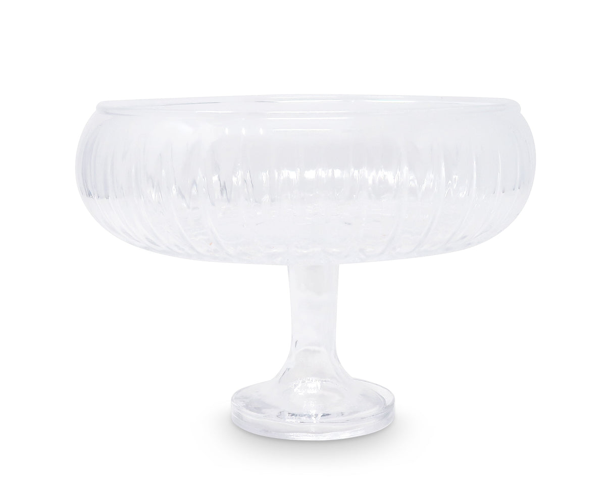 Liscio Ottico - Round Stemmed Salad Bowl
