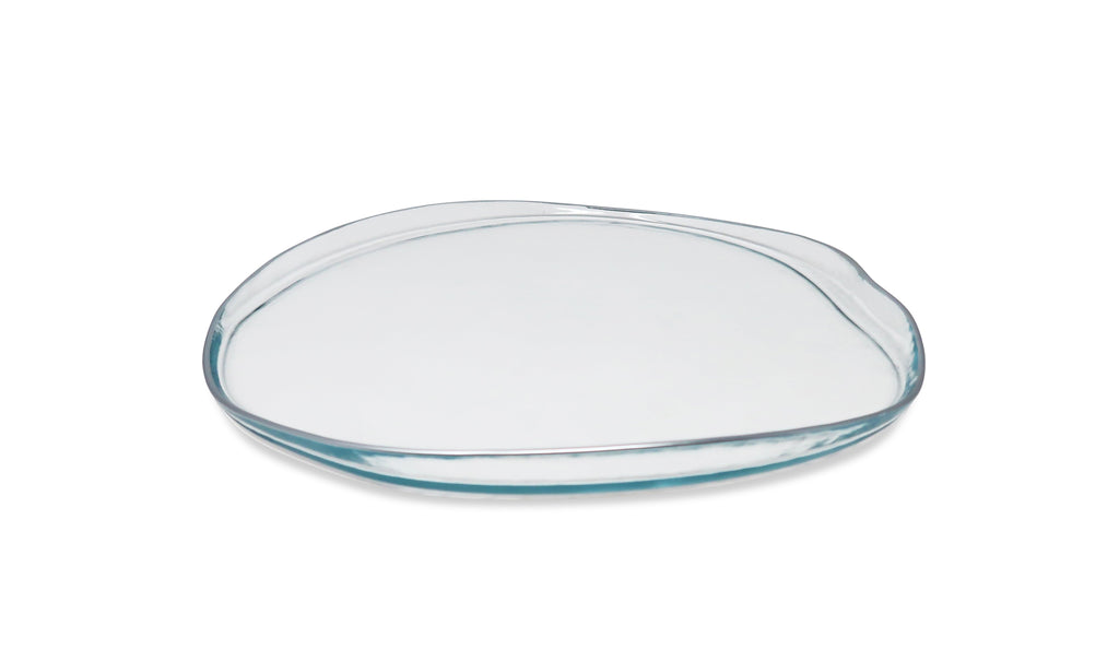 Set of 4 Organic Shaped Plates with Colored Wall