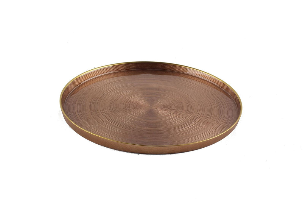 Set of 4 Chargers with Up Wall and Gold Rim