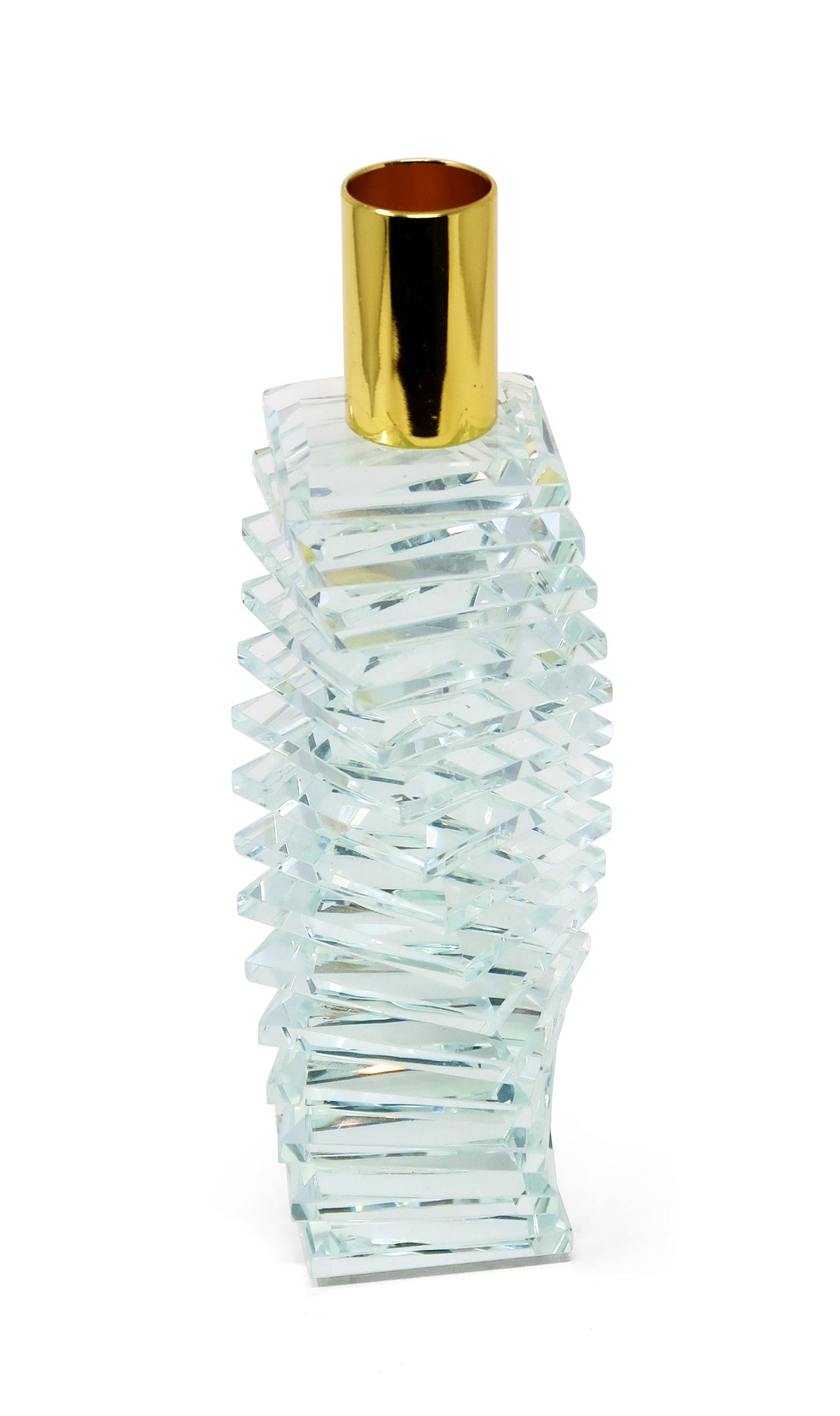 Crystal Candlestick Angular Shape with Linear Design(2 Sizes)