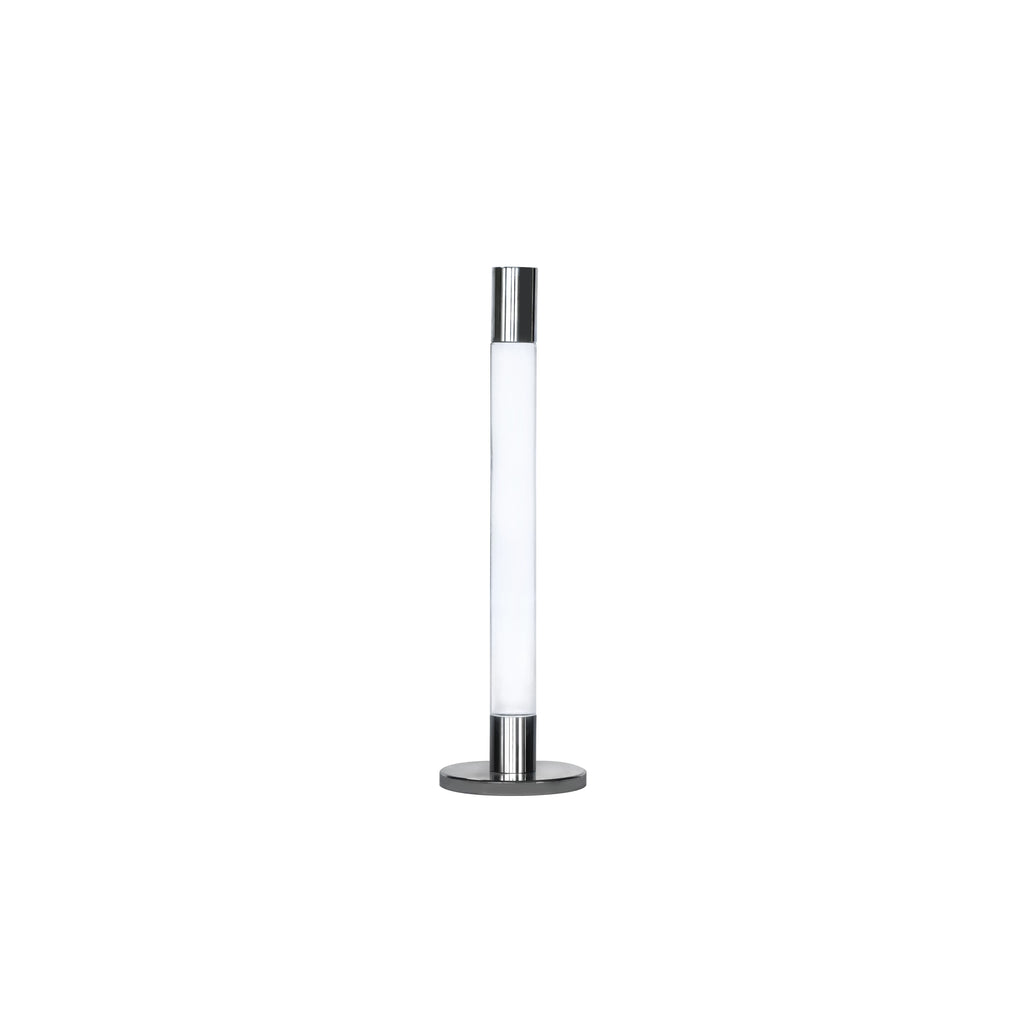 Tall Silver Candlestick 3"D (2 Sizes)