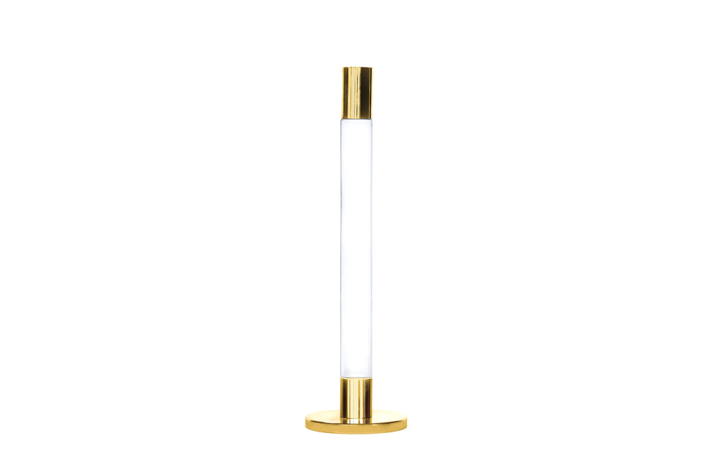 Tall Silver Candlestick 3"D (2 Sizes)