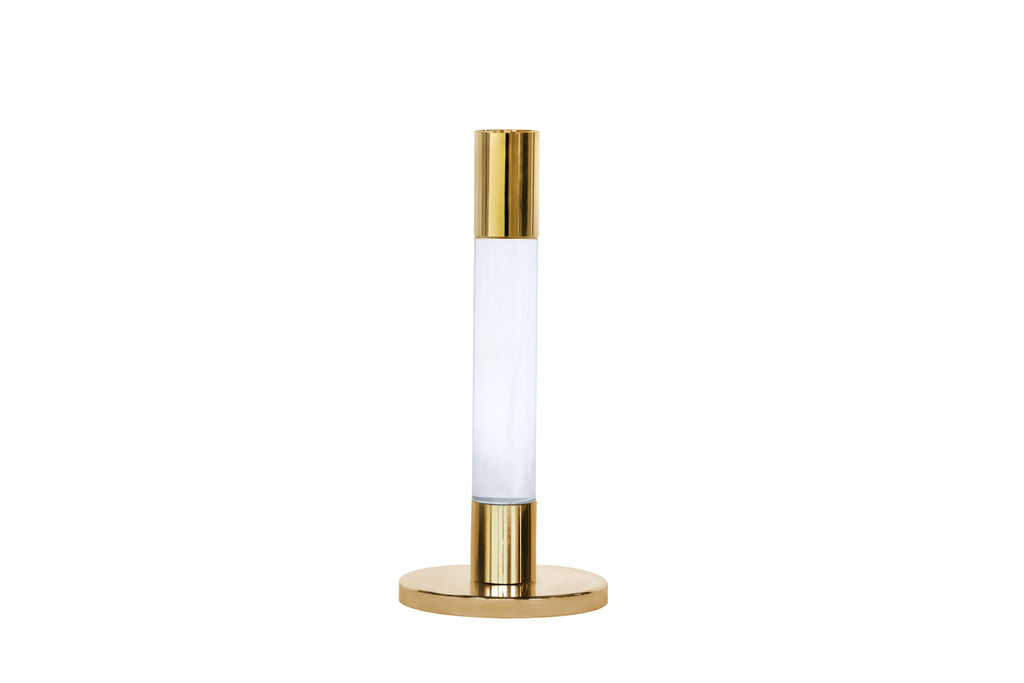 Tall Silver Candlestick 3"D (2 Sizes)