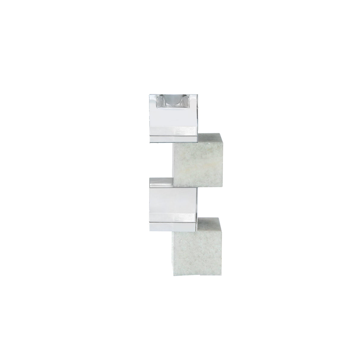 Block Candle Holder, 9.5"H