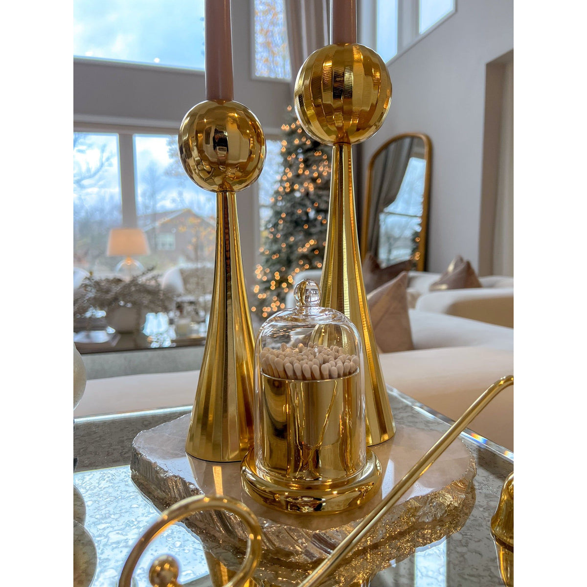 Gold Candlestick - 2 Sizes