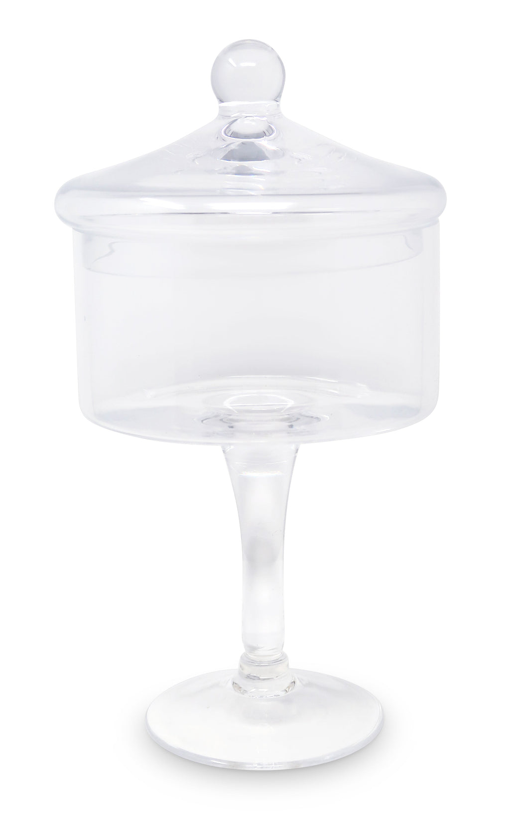 Liscio Ottico - Stemmed Cookie Jar with Ball Knob on Lid