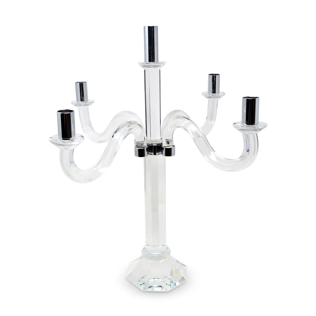 5 Light Candelabra with Gold or Silver Tip