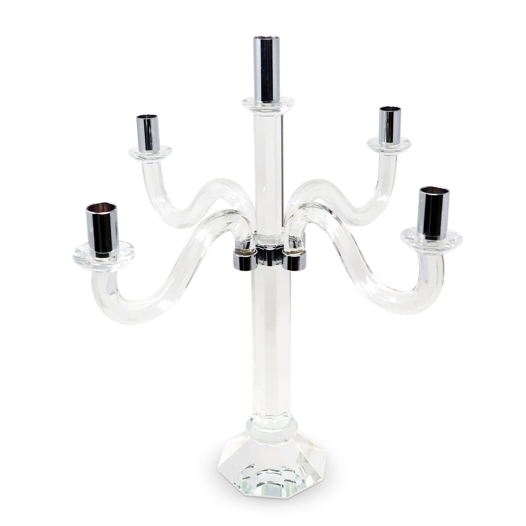 5 Light Candelabra with Gold or Silver Tip