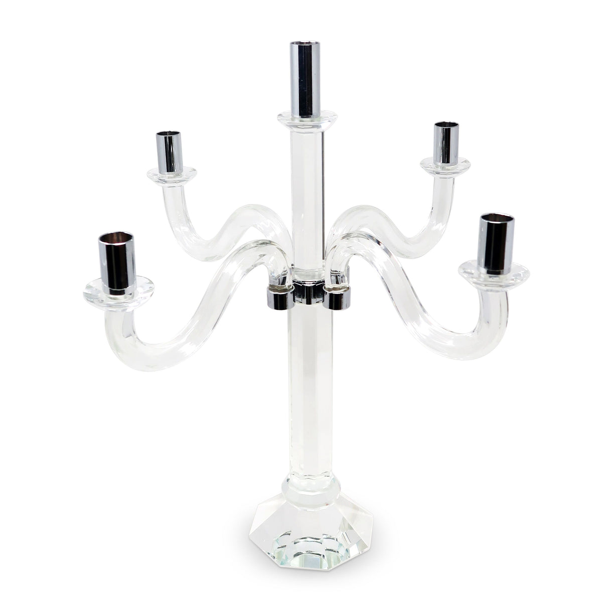 5 Light Candelabra with Gold or Silver Tip