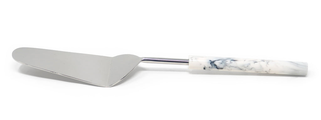 Cake/Salad Server Set with Marble Handle