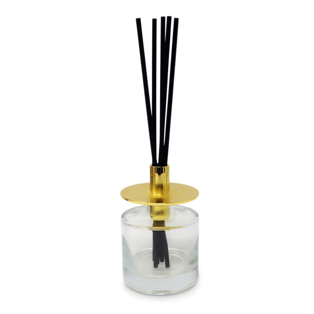 Reed Diffuser with Gold Cap, White Flower Scent