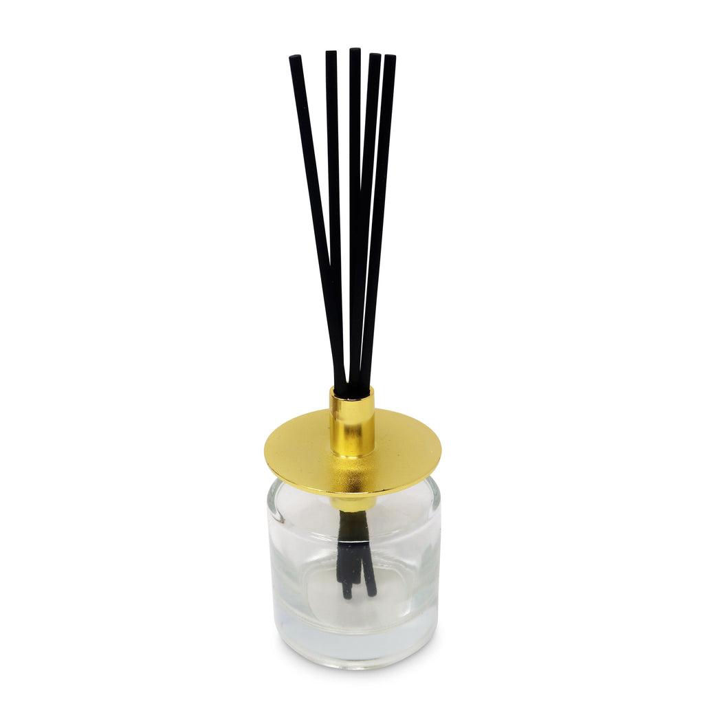 Reed Diffuser with Gold Cap, White Flower Scent