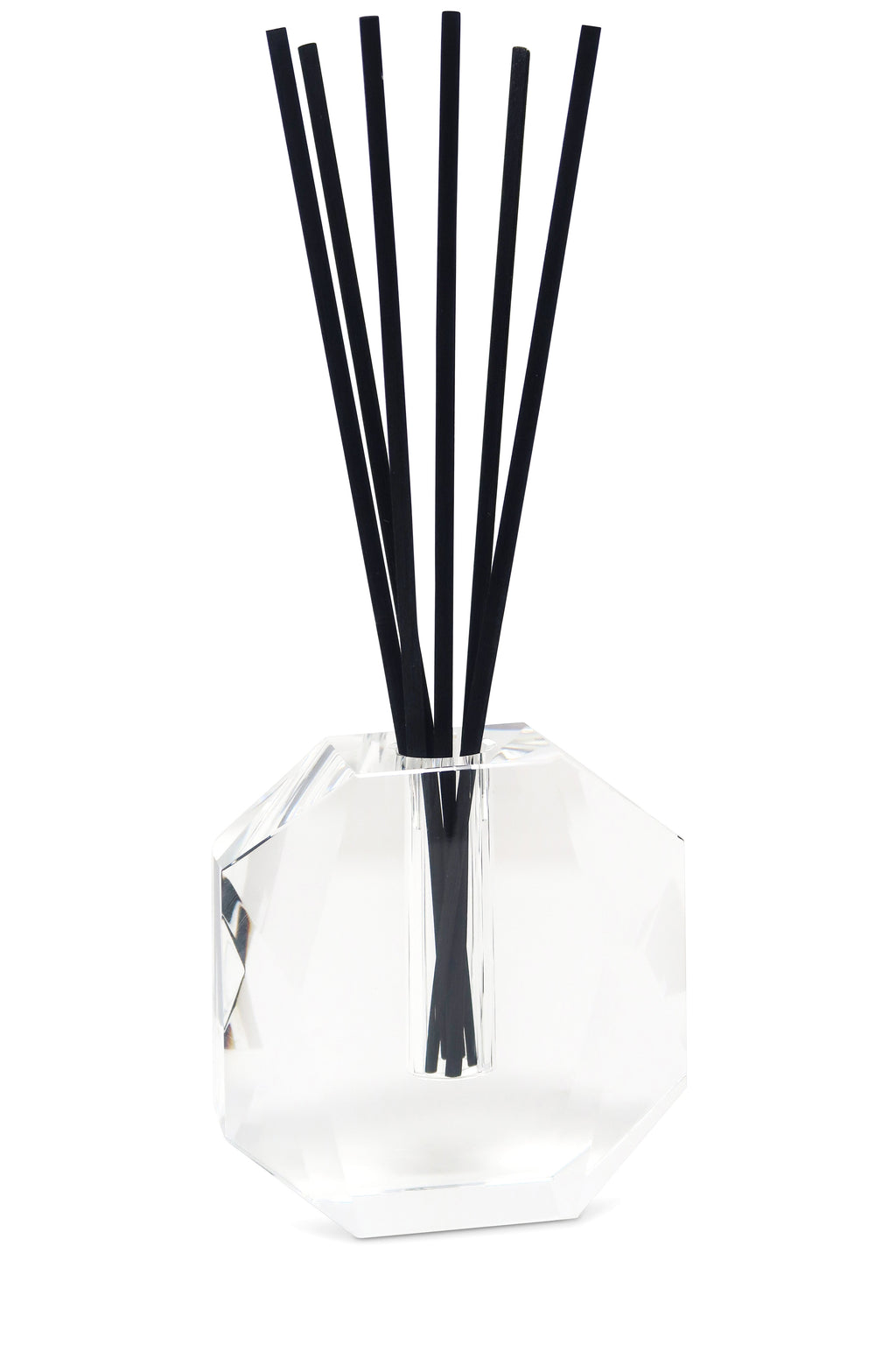 Crystal Diffuser Dimensional Design with Black Reeds