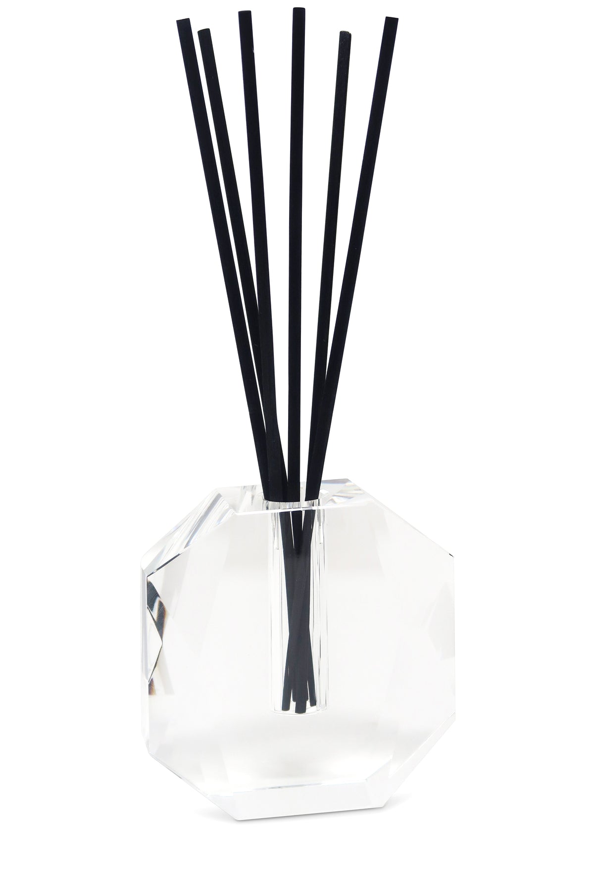 Crystal Diffuser Dimensional Design with Black Reeds