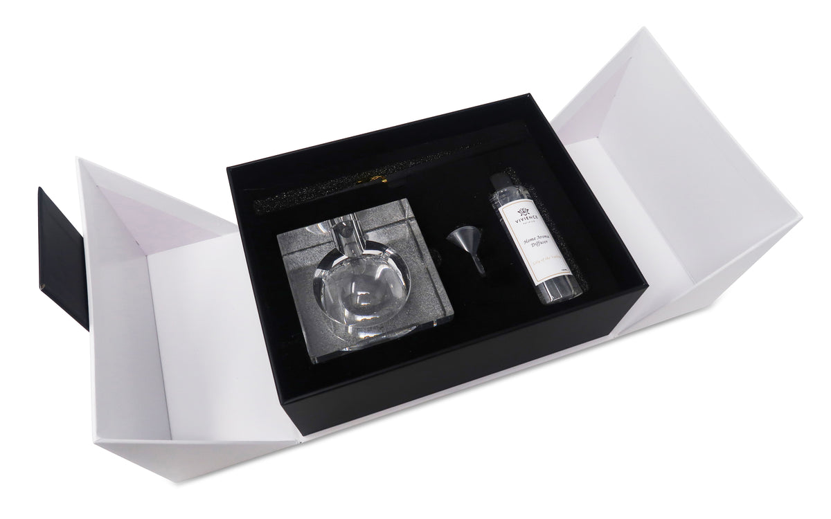 Crystal Diffuser with Black Reeds
