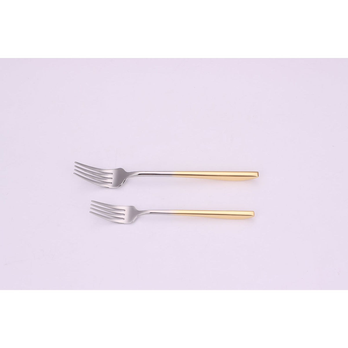 Crownex 20 Pc Flatware Set with Graduated Gold Handles, Service for 4