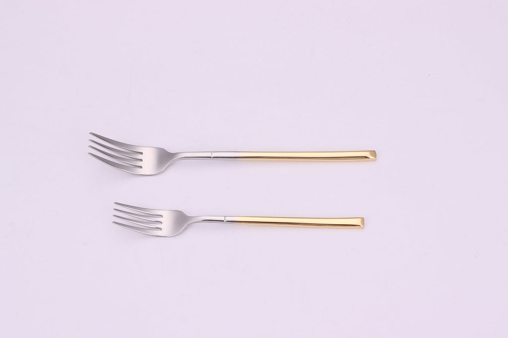 Simplicite 20 Pc Flatware with Graduated Gold Handles, Service for 4