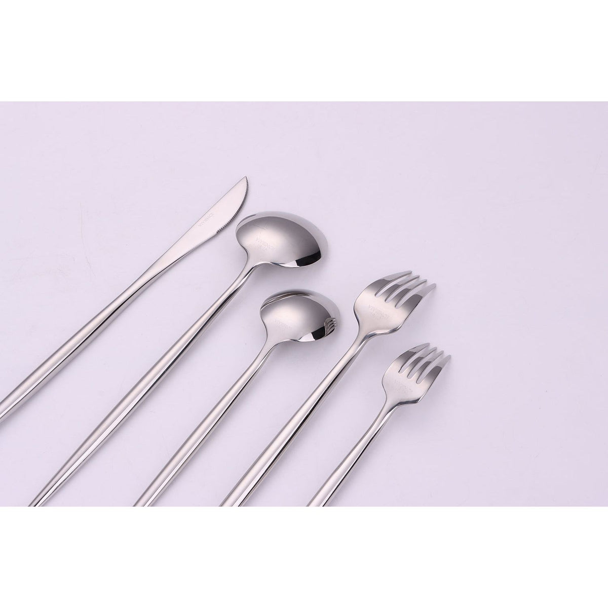 Morne 20 Pc Silver Flatware Set, Service for 4