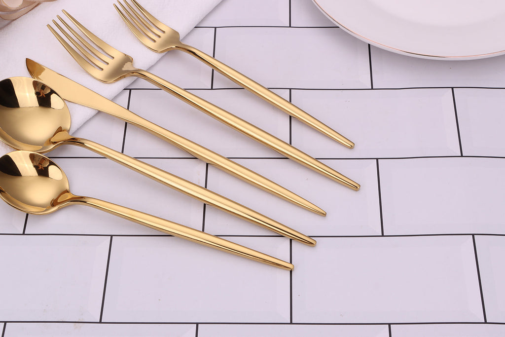 Morne Gold 20 Pc Flatware Set,  Service for 4