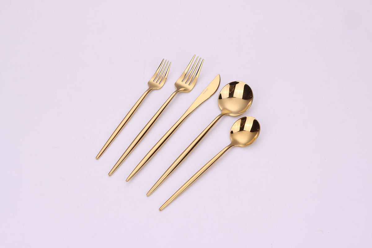 Morne Gold 20 Pc Flatware Set,  Service for 4