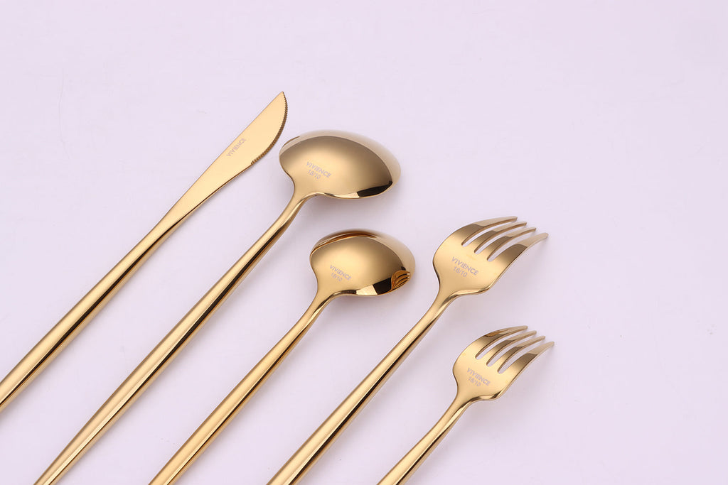 Morne Gold 20 Pc Flatware Set,  Service for 4