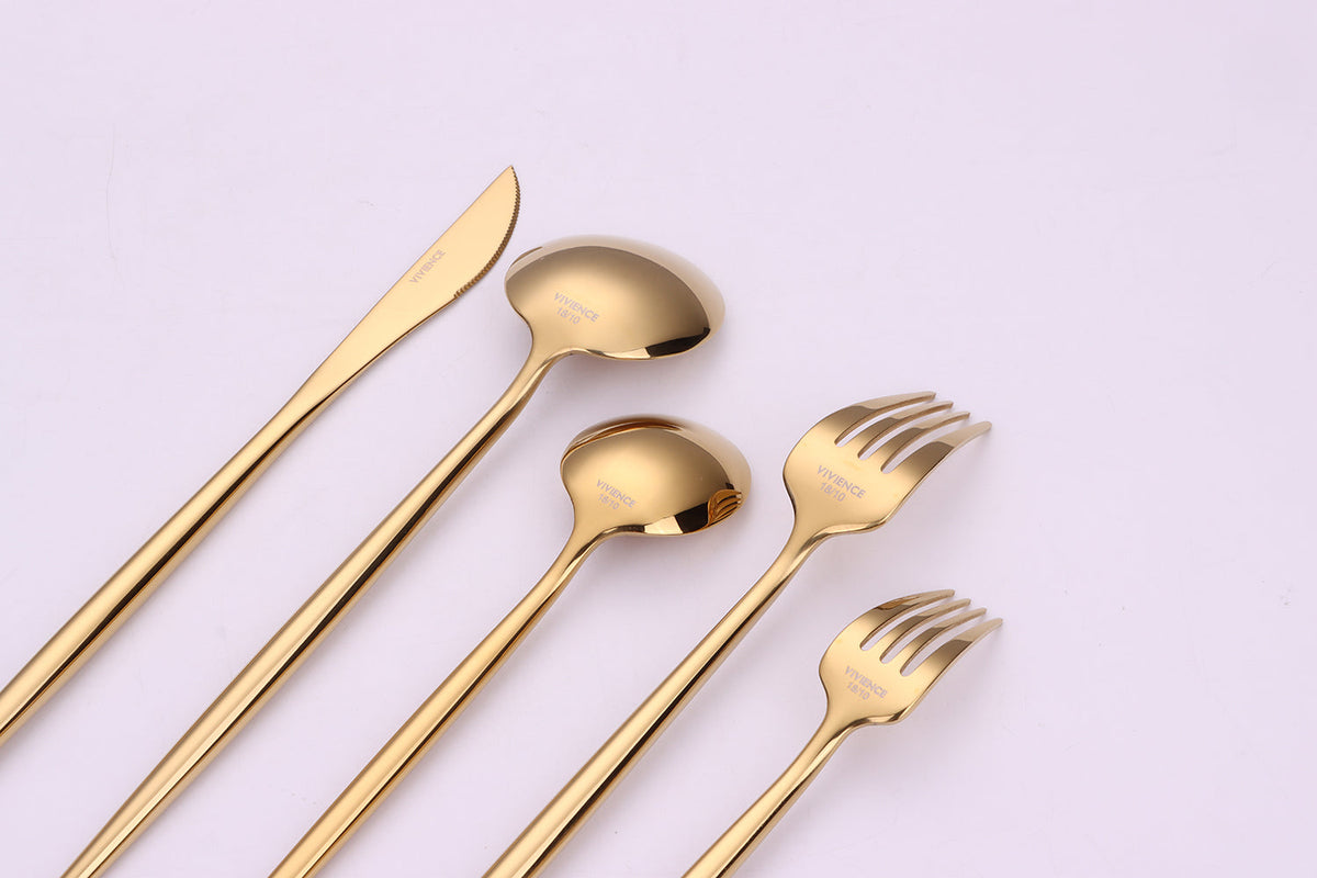 Morne Gold 20 Pc Flatware Set,  Service for 4