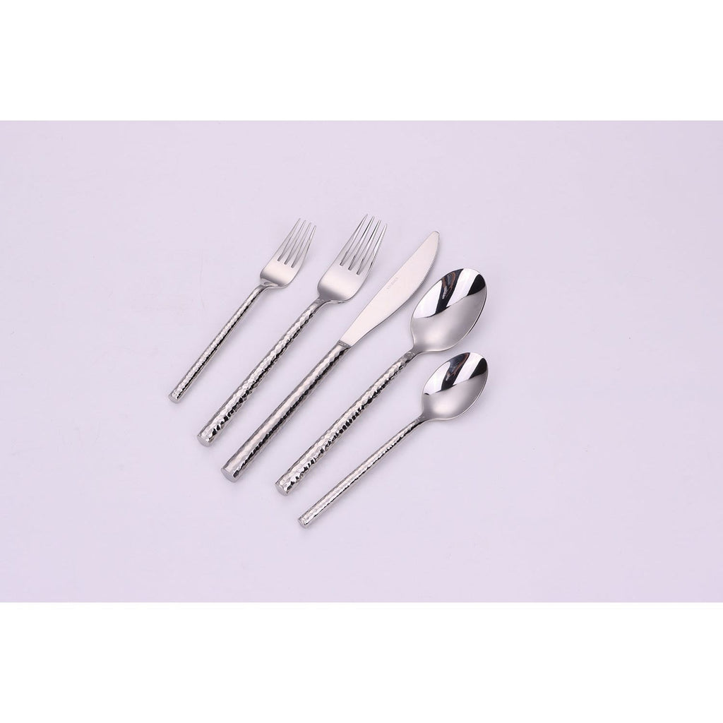 Pexo 20 Pc Silver Flatware Set, Service for 4