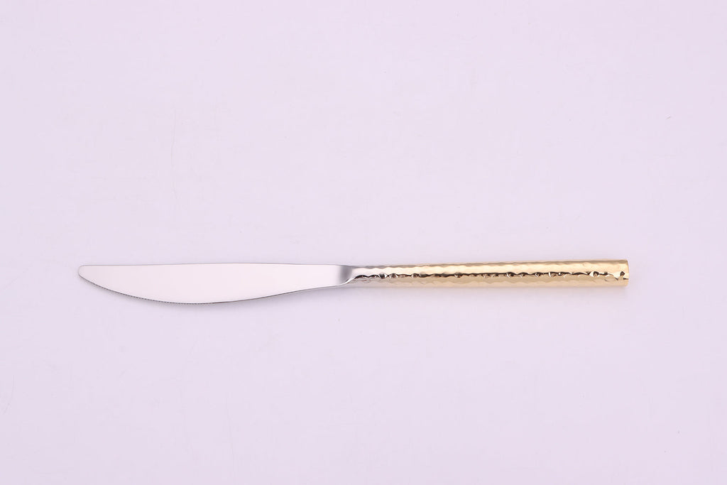 Pexo 20 Pc Flatware Set Graduated Gold Handles, Service for 4