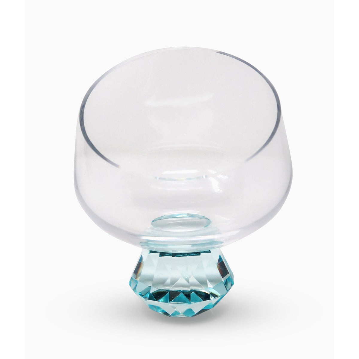 Angular Bowl with Blue Diamond Stem, 15 oz.