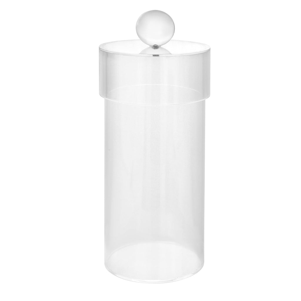 Acrylic Canister with Ball Knob, Available in 3 sizes