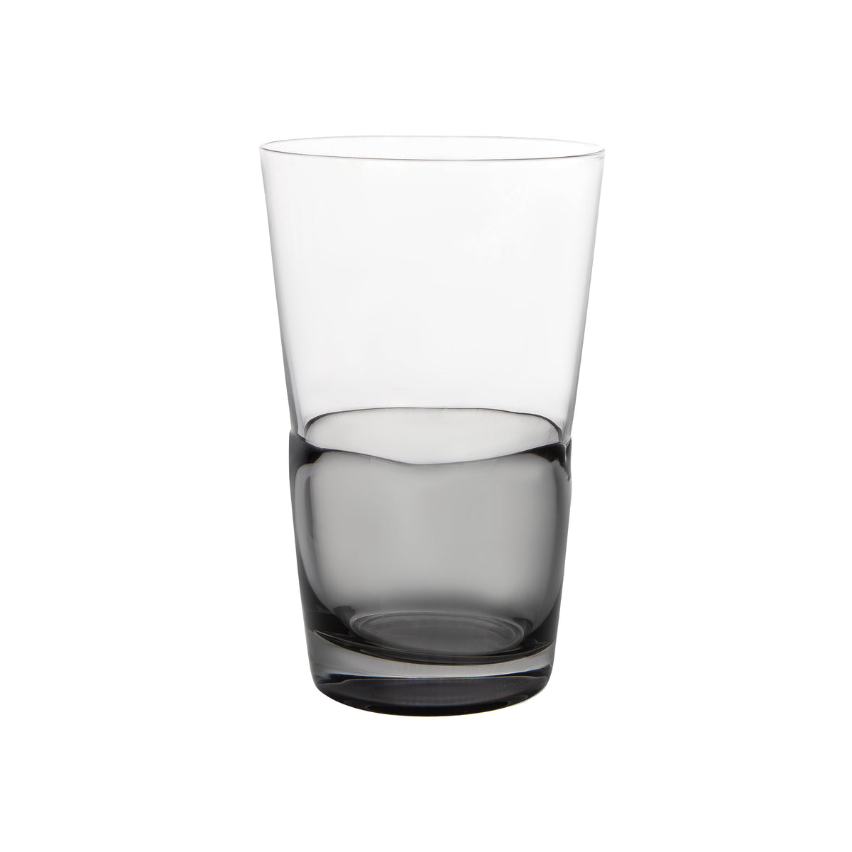 Set of 6 Glasses with  Colored Shade Bottom Half