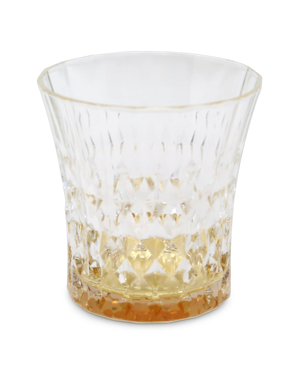 Liscio Ottico - Set of 6 Diamond Glasses with Smoked  Shade on the Bottom