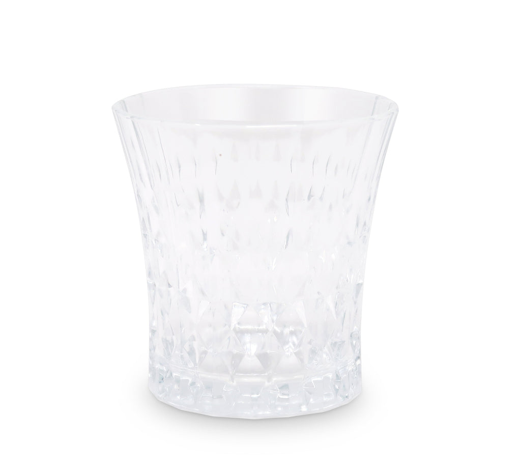 Liscio Ottico - Set of 6 Diamond Glasses with Smoked  Shade on the Bottom