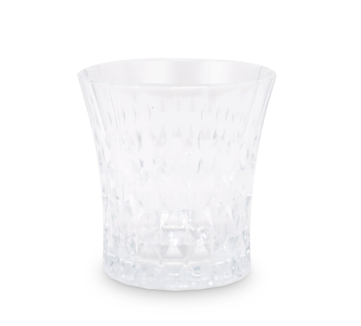 Liscio Ottico - Set of 6 Diamond Glasses with Smoked  Shade on the Bottom