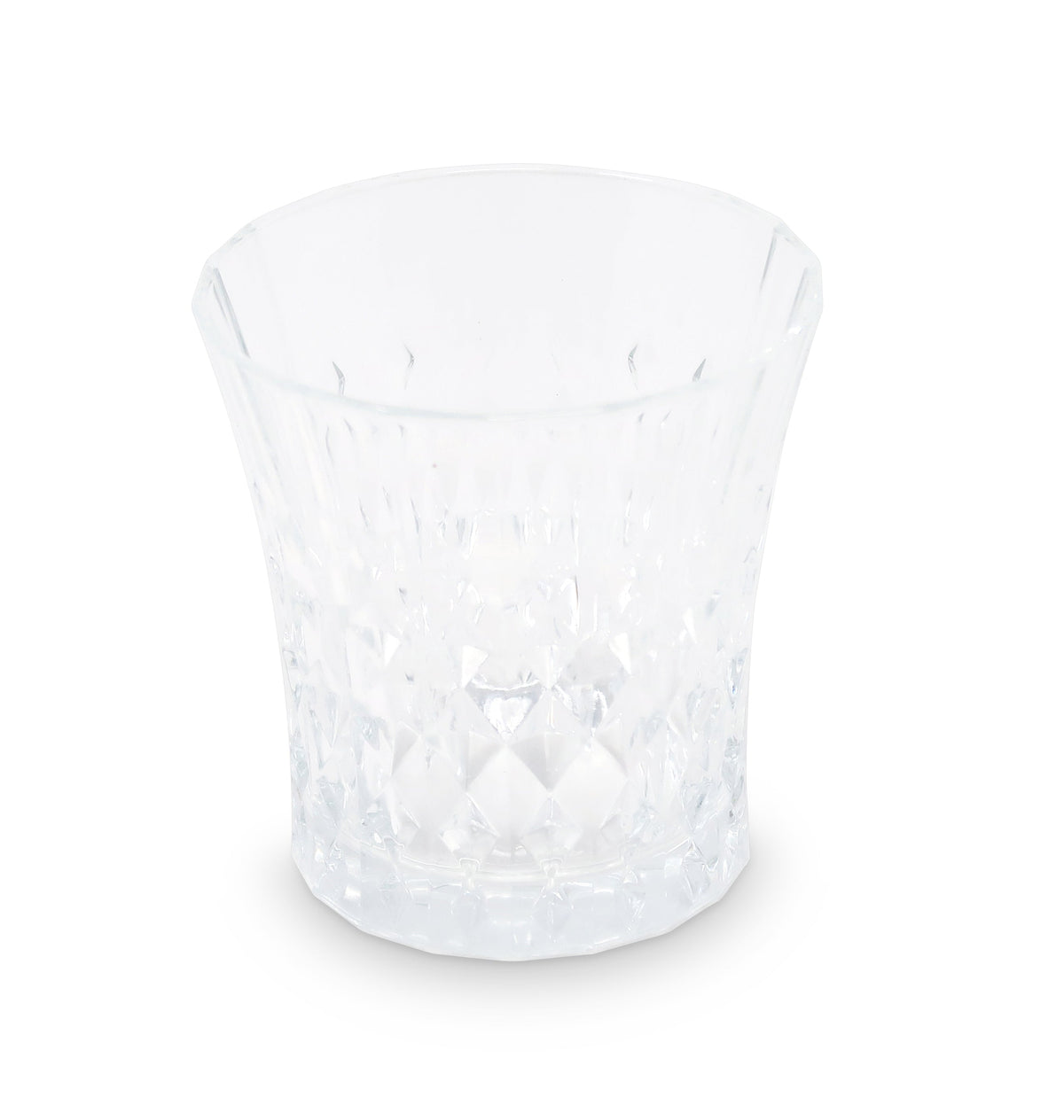 Liscio Ottico - Set of 6 Diamond Glasses with Smoked  Shade on the Bottom
