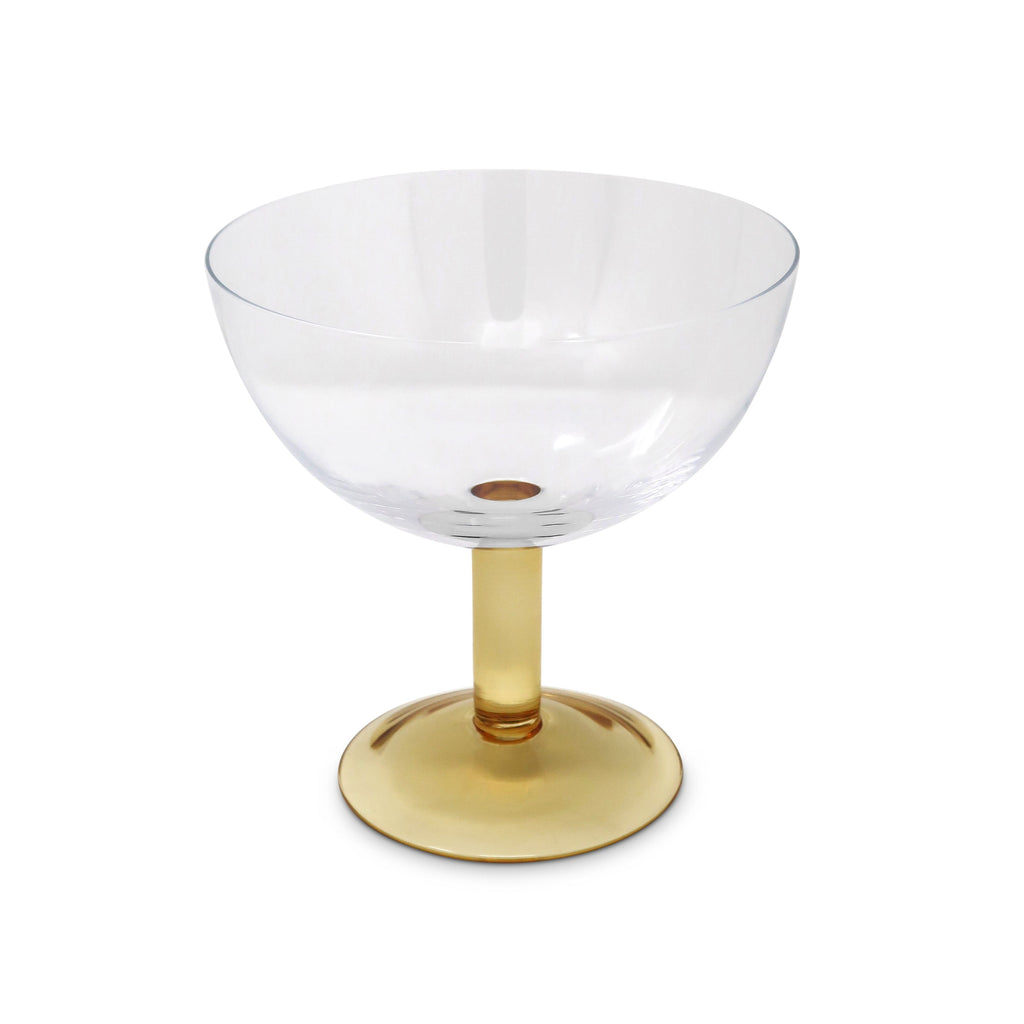 Jar with Gold Stem and Knob