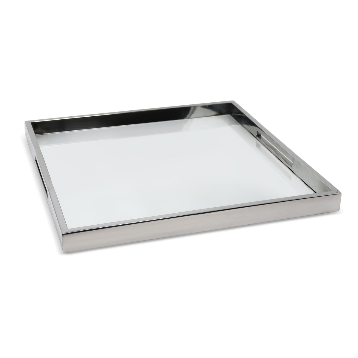 Large Square Silver Mirror Tray (3 Color Options)