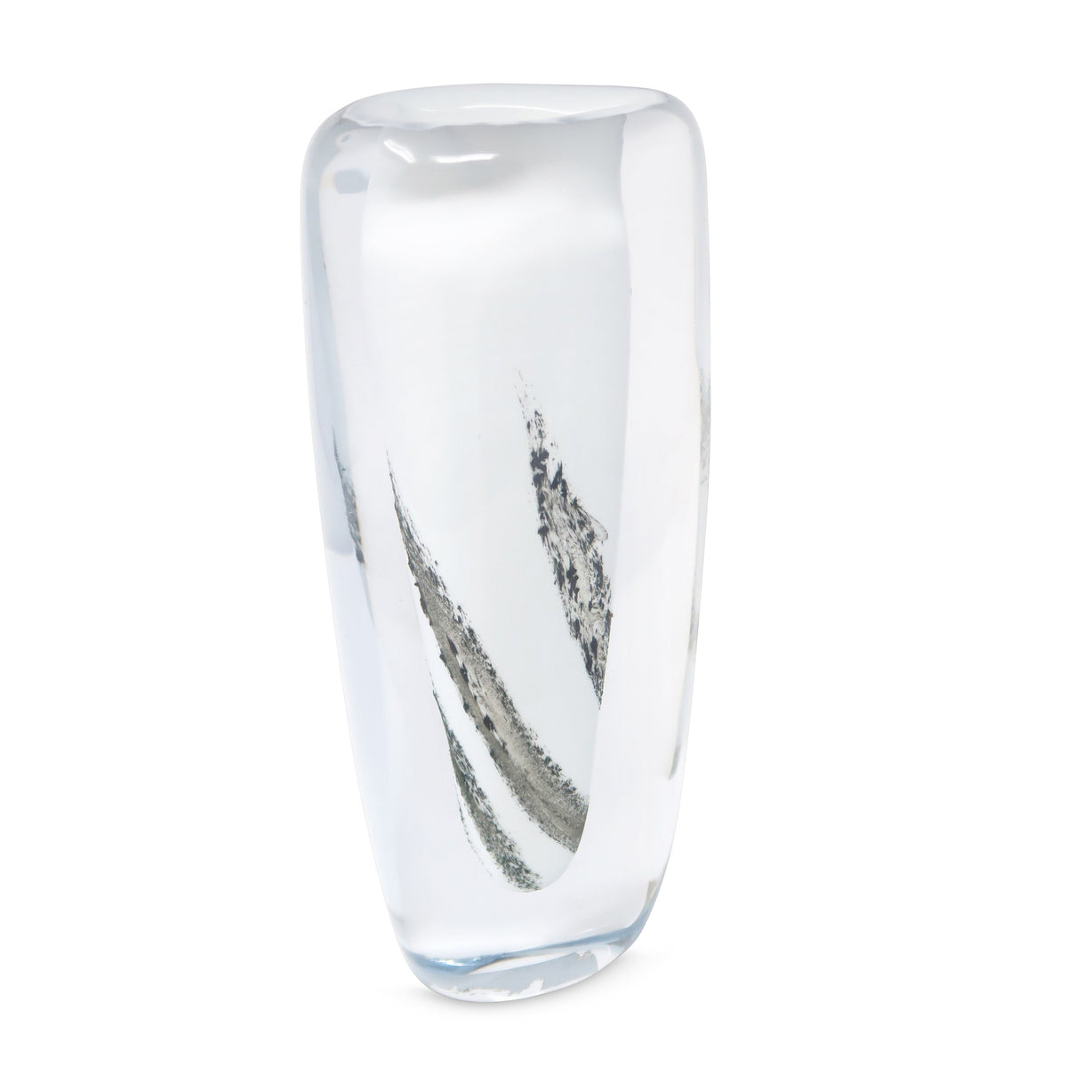 Glass Double Wall Vase, 11.5"H