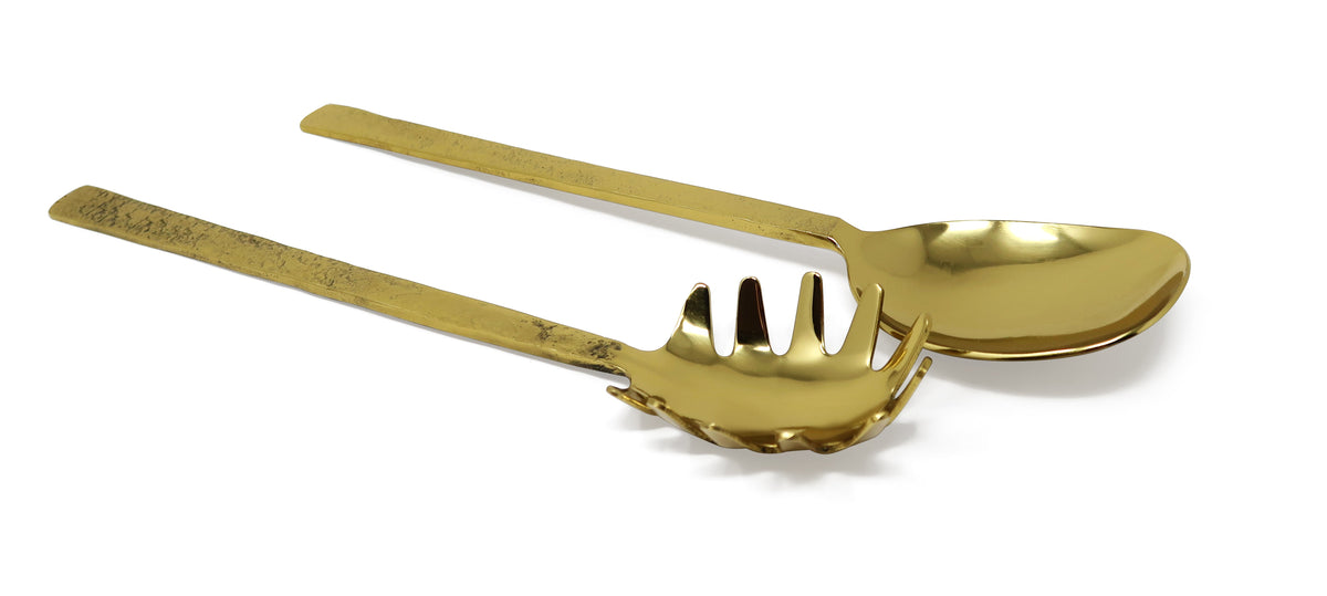 Set of 2 Gold Pasta Servers