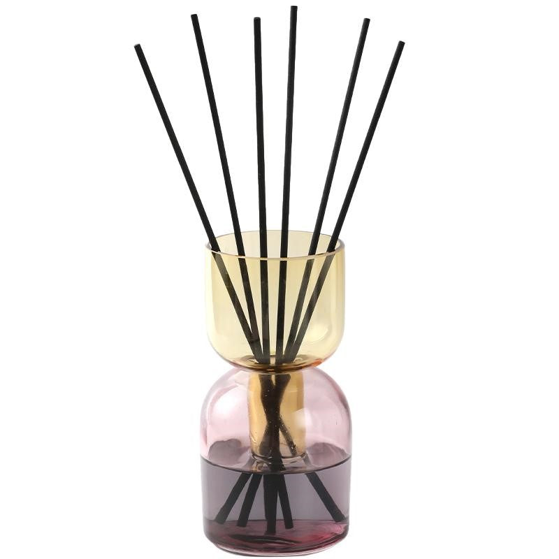 Reed Diffuser, Pink Bottom, Amber Top - Lily of the Valley